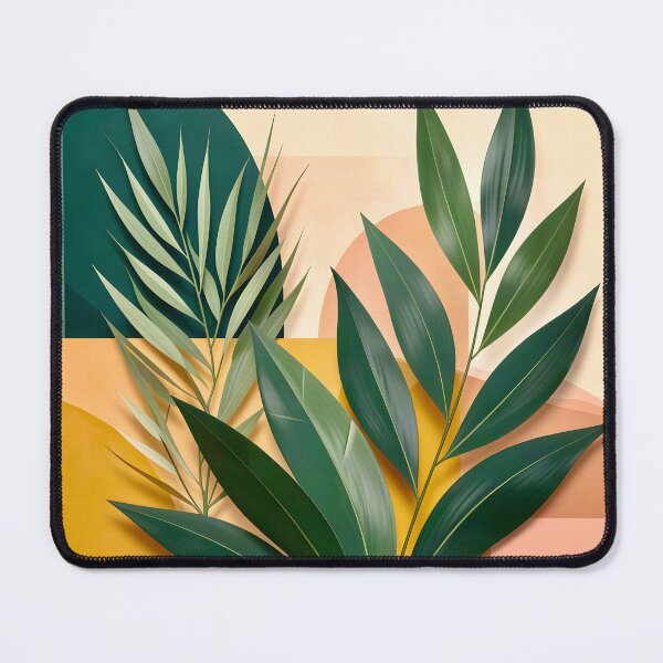 Item preview, Geometric Leaf Composition designed and sold by Vicky Brago-Mitchell®.