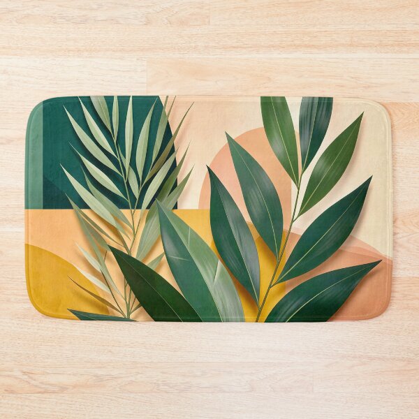 Item preview, Geometric Leaf Composition  designed and sold by Vicky Brago-Mitchell®.
