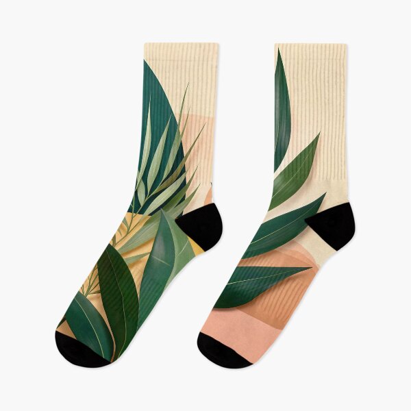 Item preview, Geometric Leaf Composition  designed and sold by Vicky Brago-Mitchell®.