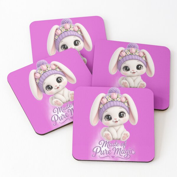 Item preview, Made Of Pure Magic Cute Baby Bunny Art designed and sold by VICTORY LIBERTY .