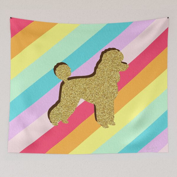 Item preview, Poodle and stripes designed and sold by Ana Gorozpe.