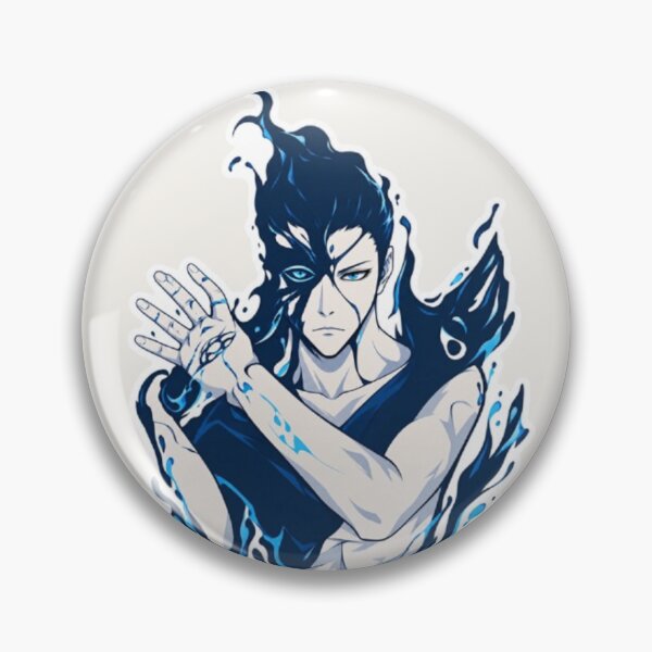Item preview, Soul Power Blue Aura – Anime Style Sticker designed and sold by MeowLoka ⭐⭐⭐⭐.