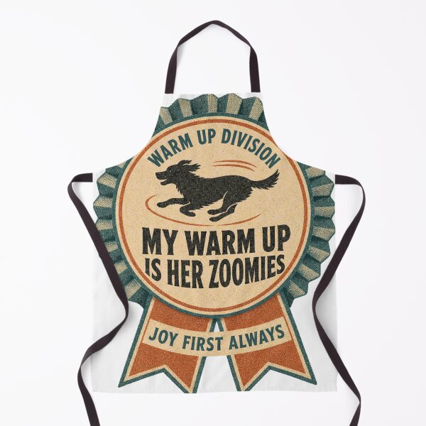 Item preview, My Warm Up Are Your Zoomies Dog Sports Agility Rosette designed and sold by BoosterShop.