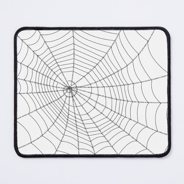 Item preview, Minimalist Spider Web Made of Text designed and sold by C R E A R T U A.