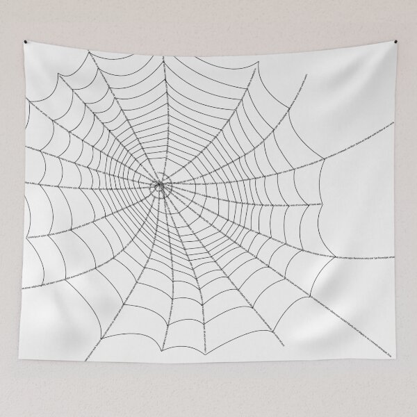 Item preview, Minimalist Spider Web Made of Text designed and sold by C R E A R T U A.