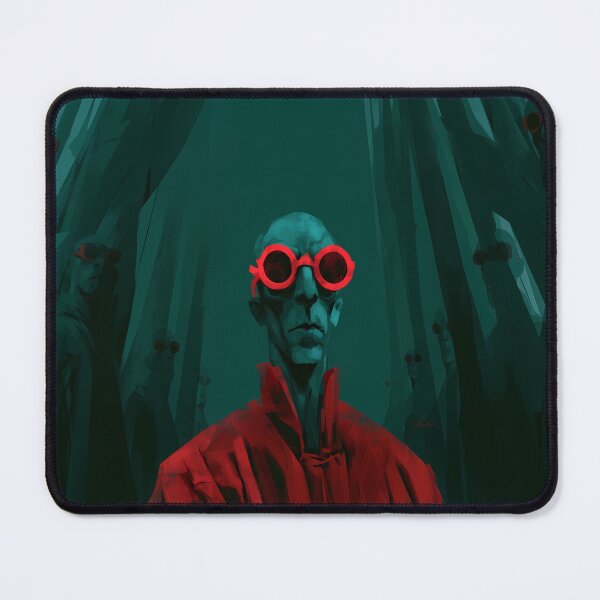 Item preview, Sci-Fi Alien Cultist Orange Goggles Art designed and sold by Lunat1kk.