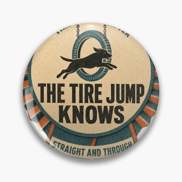 Item preview, The tire is white. It's a dog sport agility equipment retro rosette designed and sold by BoosterShop.