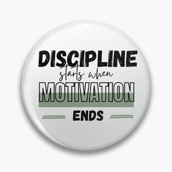Item preview, Discipline Starts When Motivation Ends Gym Workout Productivity Quote Design designed and sold by Specialdesign10.