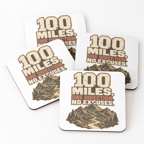 Item preview, 100 Mile Ultramarathon Finisher with Mountain Trail designed and sold by The Junto Shop.