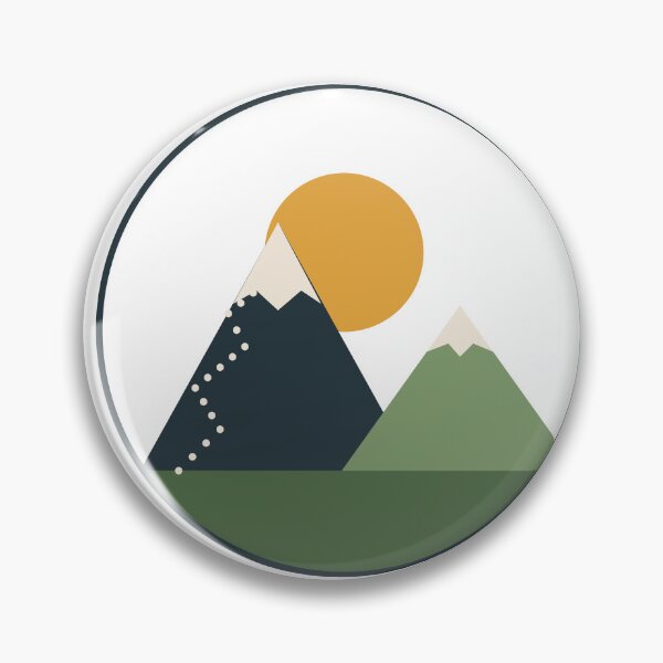 Item preview, Small Steps Still Count Mountain Badge designed and sold by Good Little Days.