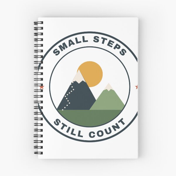 Item preview, Small Steps Still Count Mountain Badge designed and sold by Good Little Days.