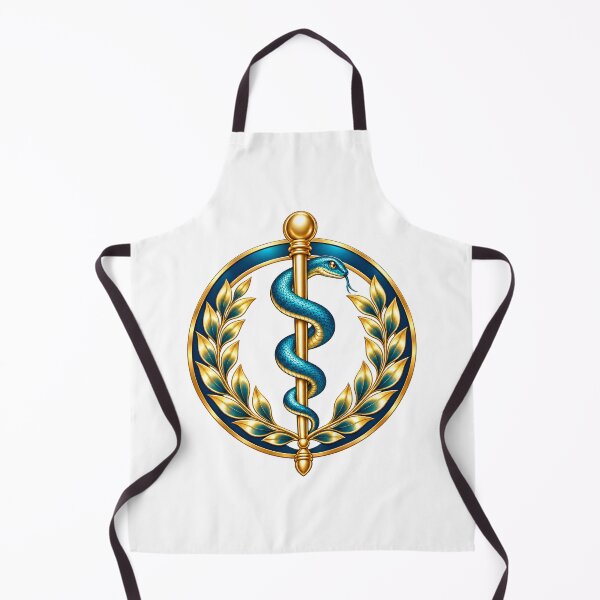 Item preview, Golden Medical Serpent designed and sold by syotos-ai.