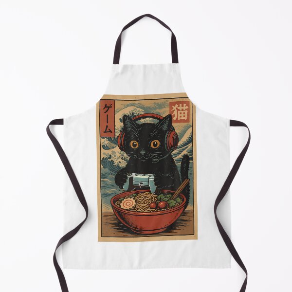 Item preview, Cute Kawaii Gamer Cat Funny Ramen Retro Japanese Cat Gaming designed and sold by serialcarachts.