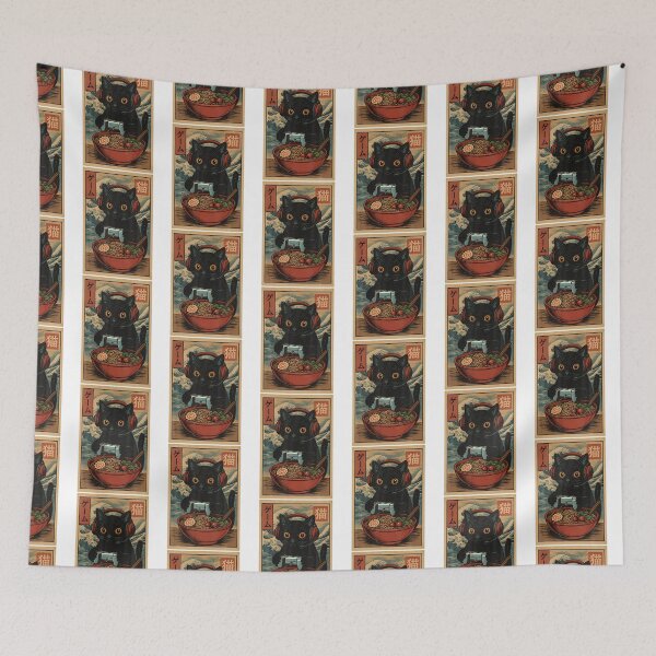 Item preview, Cute Kawaii Gamer Cat Funny Ramen Retro Japanese Cat Gaming designed and sold by serialcarachts.