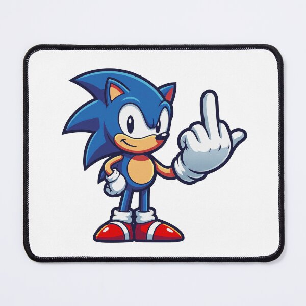 Item preview, Sonic Giving the Finger designed and sold by FreakNRetro.