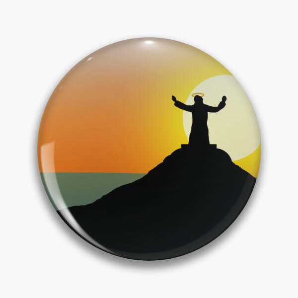 Item preview, Jesus Blessing in Mountain  designed and sold by ArtisticJump.