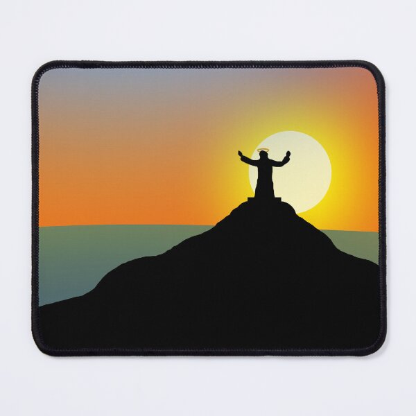 Item preview, Jesus Blessing in Mountain designed and sold by ArtisticJump.