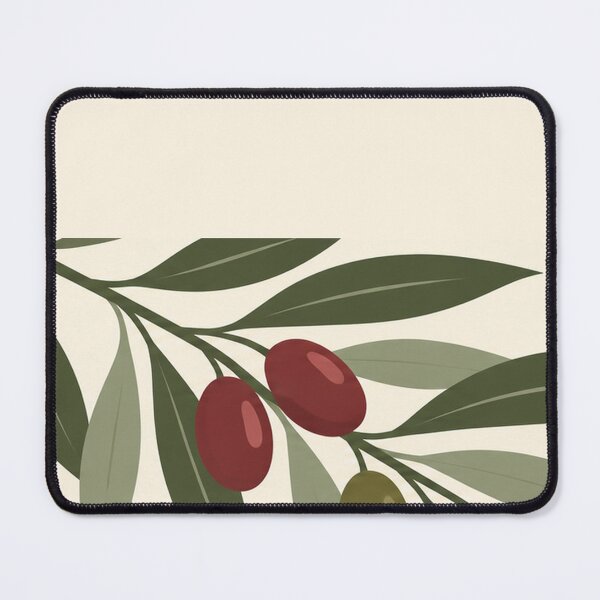 Item preview, Olive Study – Modern Mediterranean Botanical Desk Mat designed and sold by astersgraphics.
