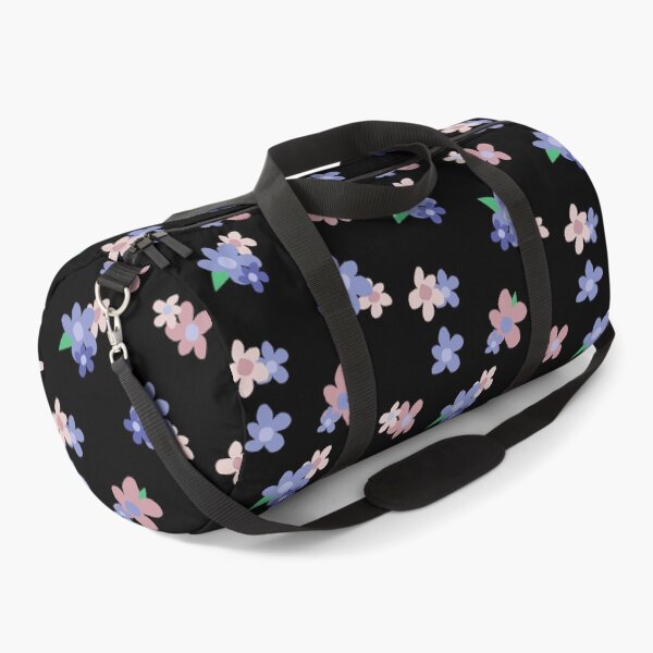 Item preview, Pink and Purple Posies on black background designed and sold by Nana Dancer Designs.