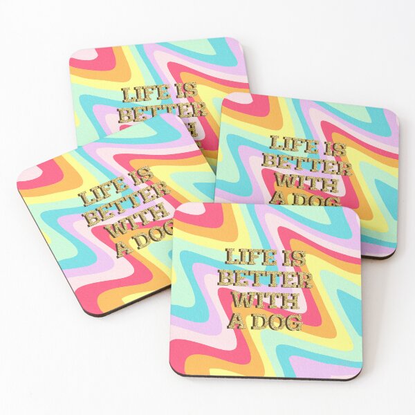 Item preview, Life is better with a dog stripes designed and sold by Ana Gorozpe.