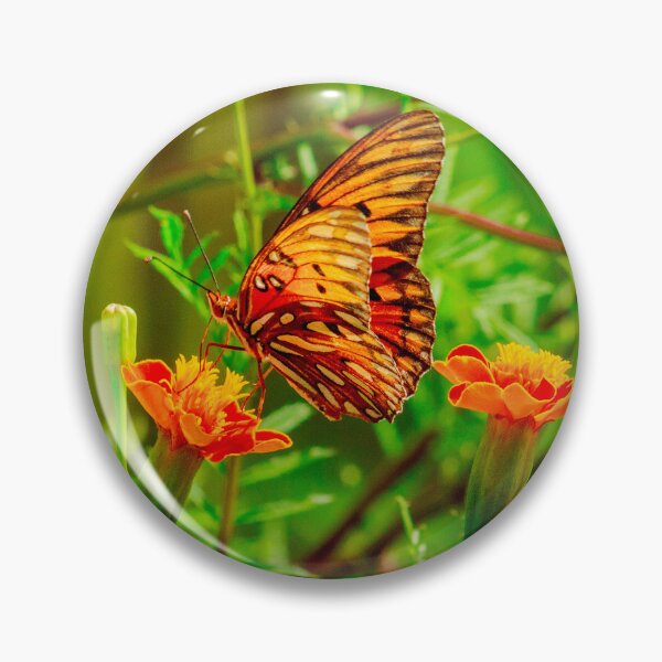 Item preview, Orange Butterfly in Marigold Bush designed and sold by PhotoArtbyGrace.