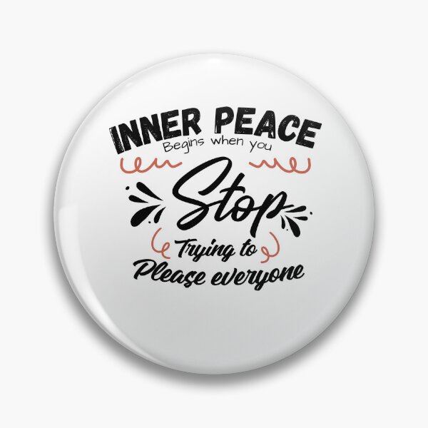 Item preview, Inner Peace Begins When You Stop Trying To Please Everyone Quote Typography Minimalist Design designed and sold by Specialdesign10.