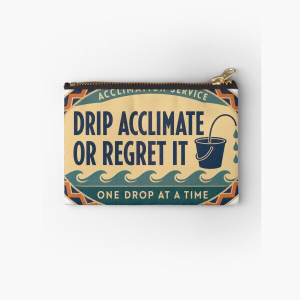 Item preview, Acclimation drop by drop, seawater reef retro label designed and sold by BoosterShop.