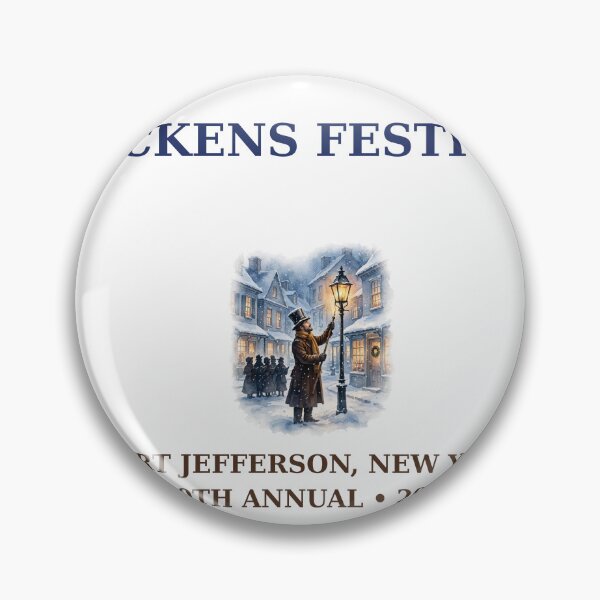 Item preview, Dickens Festival 2026 — 30th Annual Port Jefferson NY Christmas Souvenir, Victorian Lamplighter designed and sold by FitEnvy.