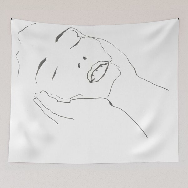 Item preview, Lost in the Music, Face Line Drawing designed and sold by essentialink.