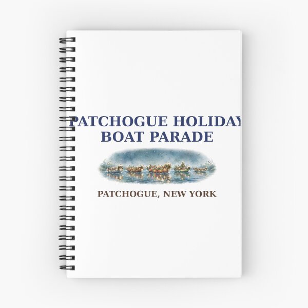 Item preview, Patchogue Holiday Boat Parade — Long Island NY Christmas Boat Parade Souvenir, Lighted Boats on the River designed and sold by FitEnvy.