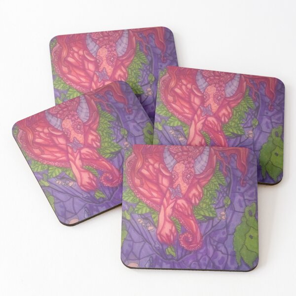 Item preview, Pink Floral Dragon designed and sold by kittysmedia.