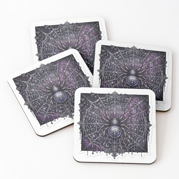 Item preview, Web of Shadows — Gothic Spider Halloween Sticker designed and sold by AbbasSaqib.