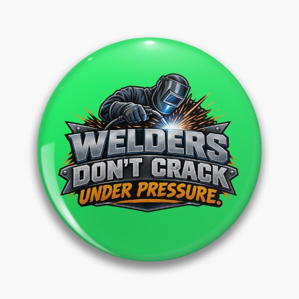 Item preview, Welders Don't Crack Under Pressure | Welder Gift for Welding Professionals designed and sold by DesignHouse07.