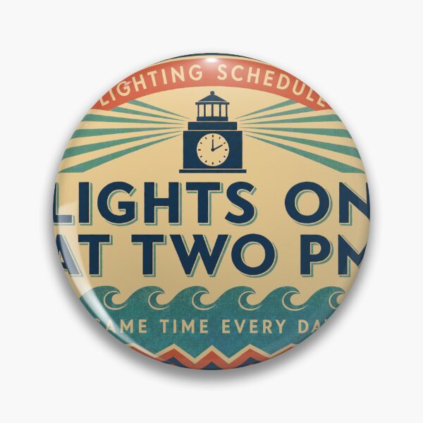 Item preview, Light On At Two O'Clock Seawater Reef Lighting Retro Label designed and sold by BoosterShop.