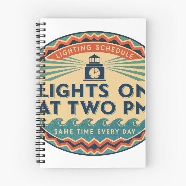 Item preview, Light On At Two O'Clock Seawater Reef Lighting Retro Label designed and sold by BoosterShop.