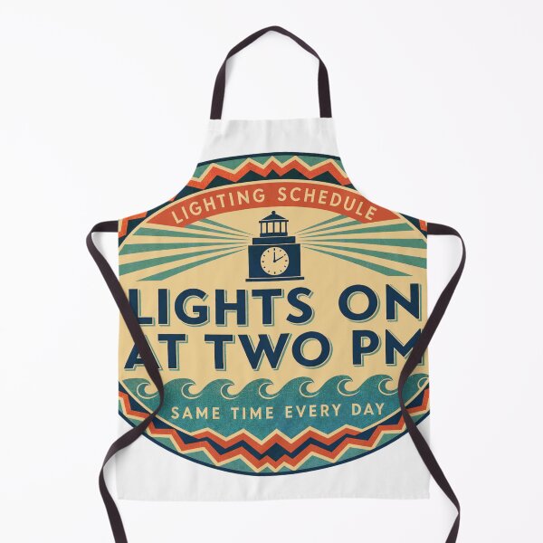 Item preview, Light On At Two O'Clock Seawater Reef Lighting Retro Label designed and sold by BoosterShop.