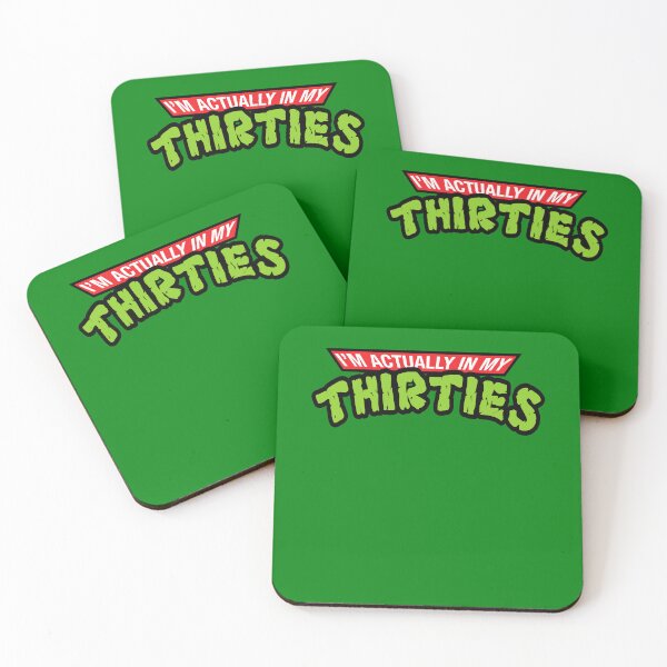 Item preview, I'm Actually In My Thirties Retro Cartoon Parody 30th Birthday Graphic designed and sold by MathWare MathClips.