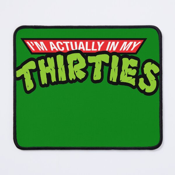 Item preview, I'm Actually In My Thirties Retro Cartoon Parody 30th Birthday Graphic designed and sold by MathWare MathClips.