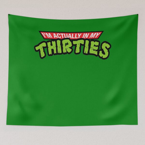 Item preview, I'm Actually In My Thirties Retro Cartoon Parody 30th Birthday Graphic designed and sold by MathWare MathClips.