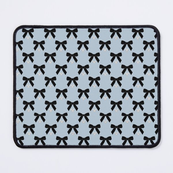 Item preview, French Powder Blue Black Velvet Bows designed and sold by tropicaltee.