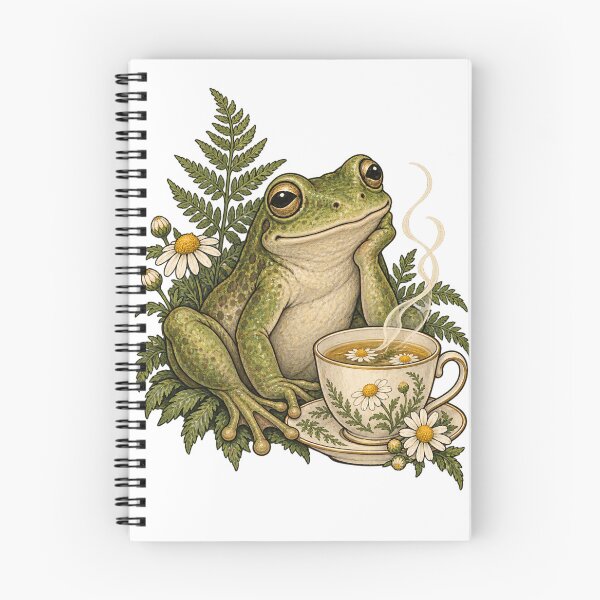 Item preview, Little Frog and Chamomile Tea designed and sold by Nurple Art.