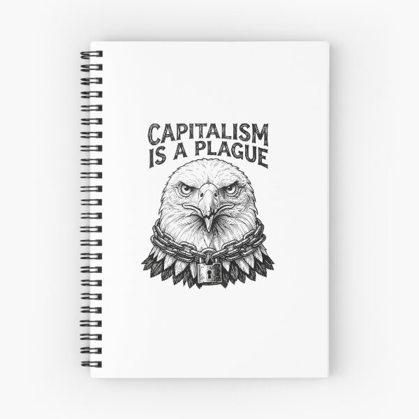 Item preview, Capitalism Is A Plague Chained Eagle designed and sold by Owcomm.