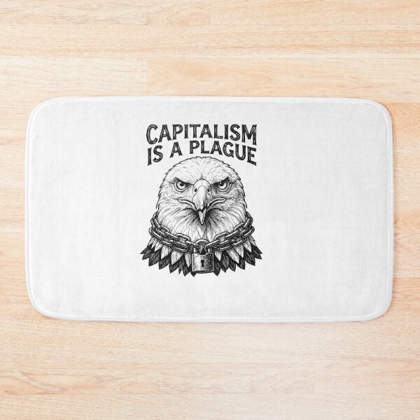 Item preview, Capitalism Is A Plague Chained Eagle designed and sold by Owcomm.
