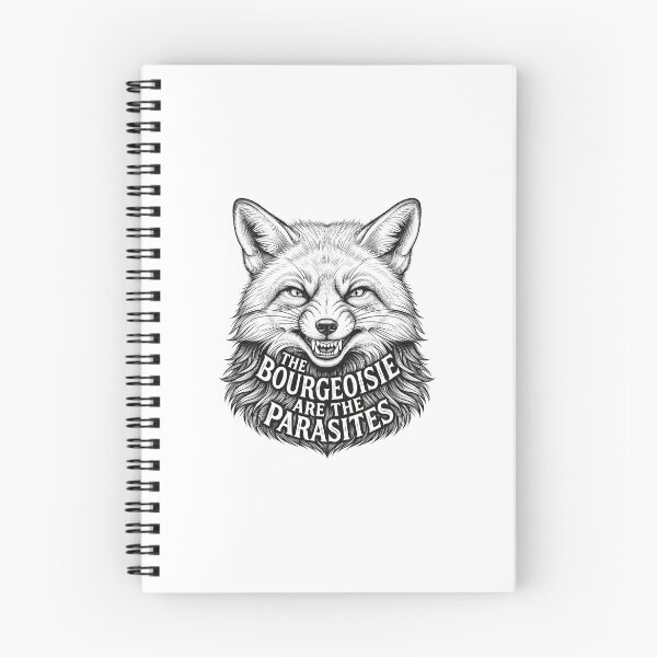 Item preview, Anti Capitalist Fox Quote Political Illustration designed and sold by Owcomm.
