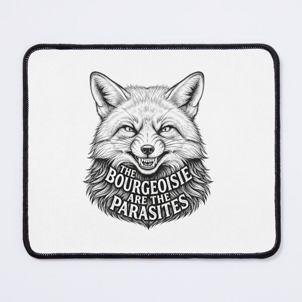 Item preview, Anti Capitalist Fox Quote Political Illustration designed and sold by Owcomm.