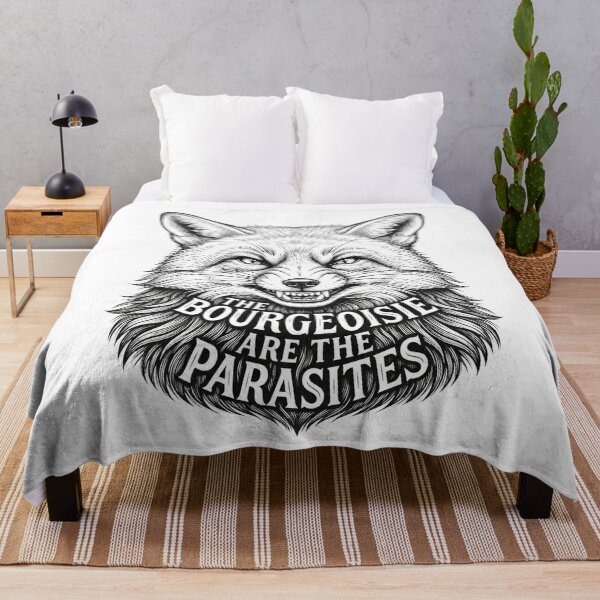 Item preview, Anti Capitalist Fox Quote Political Illustration designed and sold by Owcomm.