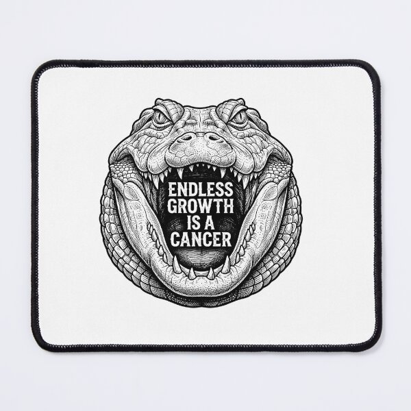 Item preview, Endless Growth Is A Cancer Alligator Design designed and sold by Owcomm.