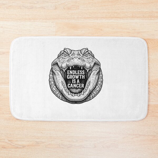 Item preview, Endless Growth Is A Cancer Alligator Design designed and sold by Owcomm.
