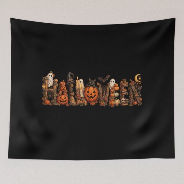 Item preview, Halloween – Vintage Hand-Painted Spooky Lettering designed and sold by Scarlett-Goods.