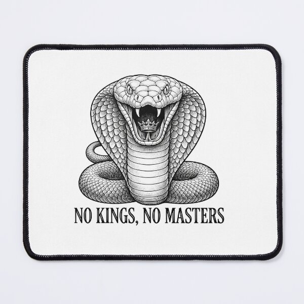 Item preview, No Kings No Masters Cobra Crown Graphic designed and sold by Owcomm.